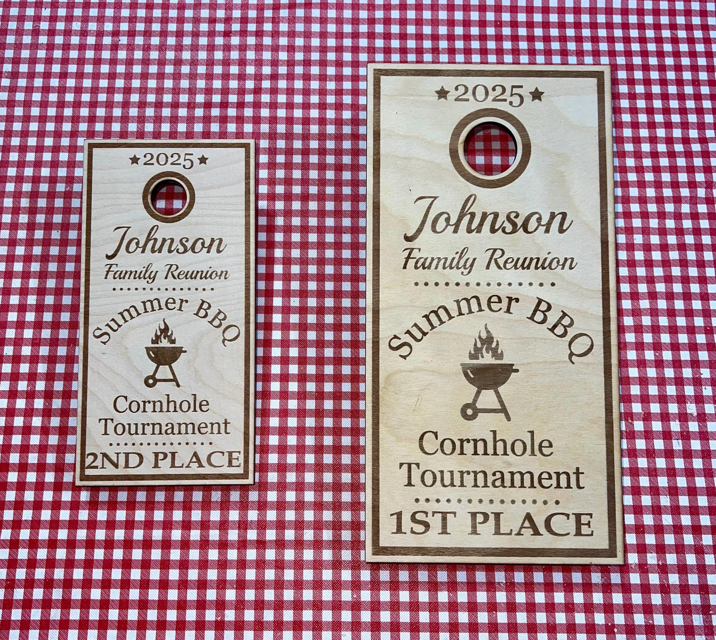 Miniature Cornhole Board Trophy - Perfect for Cornhole Champions!